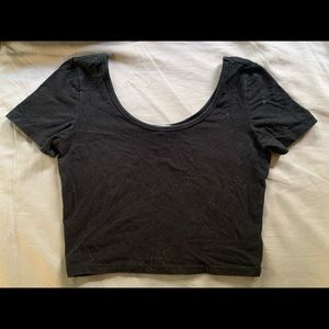 Black crop tops, bundle of 2